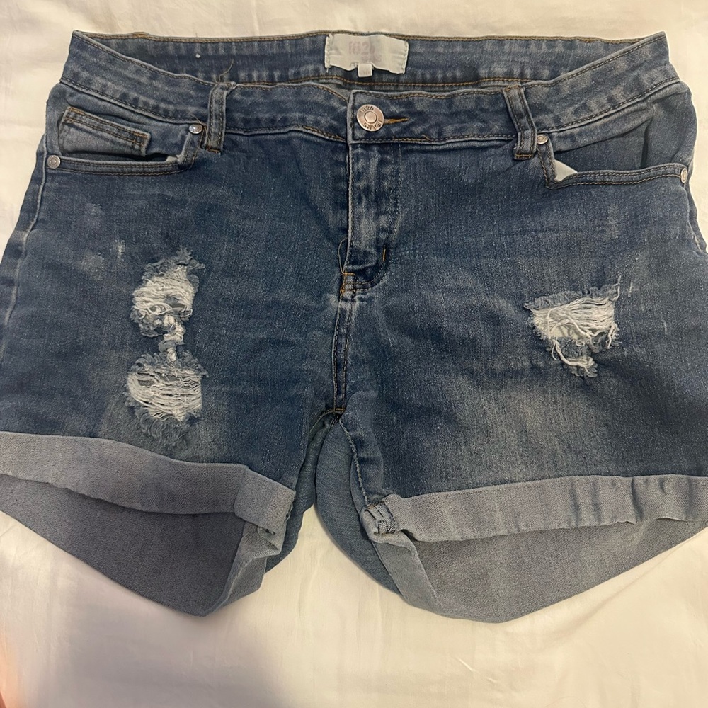 Distressed Denim Women's Shorts